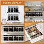 Mozvvco Bocaux à Épices, 24 Pièces Pot à Épices en Verre avec Étiquettes d'épices Françaises, 120ml Boite à Épices Cuisine Range