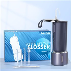 CARER SPARK Hydropulseur Dentaire - Irrigateur Oral Professionnel avec Mode Autonettoyant 4 Modes & 5 Buses Fonction USB Recharg