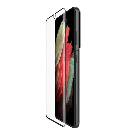 Belkin Protection d'Écran ScreenForce TemperedCurve pour Galaxy S21+ (compatible avec les étuis et facile à poser)