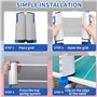 Vonavira Filet de tennis de table extensible pour table - Filet de tennis de table portable pour toutes les tables - Filet de pi