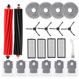 CAIXINYI 21 pièces Kit d'accessoires pour Roborock Qrevo Master/Qrevo Slim aspirateur robot