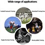 Accessoires d'entraînement de football, kit d'entraînement de mobilité, écran de résistance et 4 barres en acier avec sac de tra