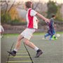 Accessoires d'entraînement de football, kit d'entraînement de mobilité, écran de résistance et 4 barres en acier avec sac de tra