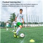 Accessoires d'entraînement de football, kit d'entraînement de mobilité, écran de résistance et 4 barres en acier avec sac de tra