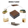 Rehausseur Meuble Colonne De Meuble en Acier Au Carbone, Lève-Meubles Autocollant, Lève-Canapé, Lève-Meubles 3cm pour Chaises, A