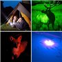 DaskFire Lampe Torche 4 en 1 Super Bright 900 Lumen Rouge & Vert Lumière Bleue Lampe de Poche Multifonctionnelle Poche Réglable 