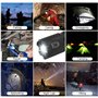 DaskFire 2 en 1 Lampe Torche Set LED Puissante 900Lumens Lampe UV 395NM Lumière Ultraviolet 4 Modes Eclairage Lampe de Poche Zoo