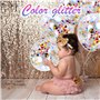 Landrain Lot de 20 ballons à confettis multicolores pour anniversaire d'enfant, ballons d'anniversaire arc-en-ciel