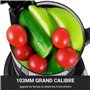 AMZCHEF Extracteur de jus avec 2 filtres brevetés NON obstruants pour les fruits et légumes mous et durs avec un rendement élevé