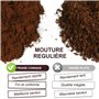 AMZCHEF Moulin à Café Electrique 160 W | 30 Réglages de mouture grossière à fine | 1-12 Tasses ou jusqu'à 40 secondes | Capacité