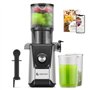 AMZCHEF 200W Extracteur de Jus Pression à Froid - Extracteur de Jus 108MM Grande Goutière pour Fruits et Légumes Entiers - Extra