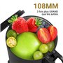 AMZCHEF 200W Extracteur de Jus Pression à Froid - Extracteur de Jus 108MM Grande Goutière pour Fruits et Légumes Entiers - Extra