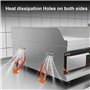 DULNICE Plancha Électrique Professionnelle en Acier Inoxydable, Commerciale Plancha de Cuisson Grill electrique，220-240V