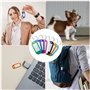 Rseuphiee 100 Pièces Porte-Clés, Étiquettes de Clé en Plastique, Inscriptibles Porte Clef Couleur en 10 Couleurs, en étiquettes 