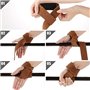 Deselen Sangles de Levage en Cuir pour Musculation - Prise en Main améliorée et Performances optimisées
