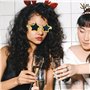 2PCS Lunettes de Soleil en Forme d'Étoile - Lunettes Pentagramme Rétro, Lunettes de Fête Amusantes et Incassables pour Enfants e