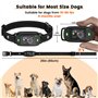 Collier Anti Aboiement Chien,4 Modes avec Vibration et Bip Rechargeable Collier Chien,Étanche IP67, 5 Niveaux de Sensibilité Col