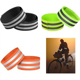 JDCMEI Lot de 6 Bande Réfléchissante Brassard Sécurité Brassard Réfléchissant Réfléchissant Bande de Bracelet Bracelet de Sécuri