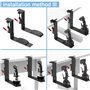 2 Pack Desk Mount Hotas Compatible Avec Logitech X52/X52 Pro/X56/X56 Rhino, Thrustmaster T. Flight/A-10C Warthog/T.16000M FCS/TC