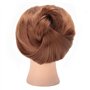 Tête à Coiffer, Tête de Mannequin avec de Vrais Cheveux Coiffeur Tête d'entraînement Tête Formation Coiffure avec Support pour L
