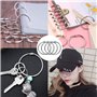 100 Pièces Anneaux de Reliure 25mm/30mm/35mm Reliure Anneaux Métalliques Bagues de Livre Anneaux de Classeur Porte-clés pour Cah