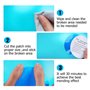 40 Pièces Rustine Piscine Kit de Réparation Patchs de Réparation Auto-Adhésifs PVC Patch Liner Piscine pour Lits Gonflables Anne