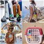 Lot de 6 étiquettes de bagage sécurisées pour valises, étiquettes de voyage étanches pour bagages, étiquettes d'identification p