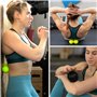 KALAHARI Foam Roller KIT, 3 en 1 plus Ebook d’exercices en Français - Rouleau de Massage, balle Double, à Picots et Sac de trans