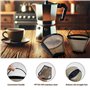 VELLUSTRA 2 PCS Filtre à Café Réutilisable Taille 4, Filtre a Cafe en Acier Inoxydable pour Faire du Café Manuel Filtre Café Per
