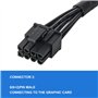 YieJoya Câble PCIE pour Seasonic, PSU 8 pin mâle vers double PCIe 8pin (6+2) mâle pour Seasonic Modular Power Supply (65cm)