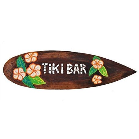 Interlifestyle Planche de Surf 60cm Tiki Bar Hawaii Déco dans Maui Style Planche de Surf