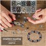 Perle De Verre Ronde Craquelé ZMNVHJ 200 Pièces 8mm Vert Naturelles Cristal Perles En Vrac Rose Perles Rondes Fille Enfant Perle