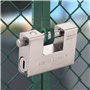 Cadenas robuste de 94 mm avec 5 clés, Cadenas Clé avec anse solide en acier trempé de 12,7 mm d'épaisseur, Cadenas à Clé de sécu