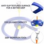 Cateam Roue Spinner Ninja avec rotule à 360 degrés et Mousqueton Ninja slackline - Accessoire Rotatif à 360 degrés pour Votre Pa