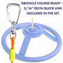 Cateam Roue Spinner Ninja avec rotule à 360 degrés et Mousqueton Ninja slackline - Accessoire Rotatif à 360 degrés pour Votre Pa