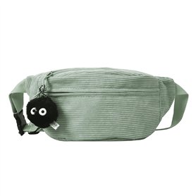 DMNQ Sac Banane Femme Velours Côtelé Banane Femme Tissu Sac Demi-Lune en Velours Côtelé Sac Banane Velour Savec Bandoulière Régl
