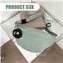 DMNQ Sac Banane Femme Velours Côtelé Banane Femme Tissu Sac Demi-Lune en Velours Côtelé Sac Banane Velour Savec Bandoulière Régl