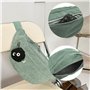 DMNQ Sac Banane Femme Velours Côtelé Banane Femme Tissu Sac Demi-Lune en Velours Côtelé Sac Banane Velour Savec Bandoulière Régl