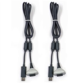 TAPHET 2 x Câbles de charge USB Câble de charge pour manette de jeu sans fil Câble de charge pour Xbox 360