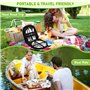 Ensemble de Couverts de Camping 14 pièces, Set de Couverts de Camping, 2 Personnes INOX Vaisselle Camping Ensemble pour Randonné