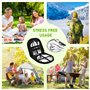 Ensemble de Couverts de Camping 14 pièces, Set de Couverts de Camping, 2 Personnes INOX Vaisselle Camping Ensemble pour Randonné