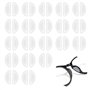 UKOFEW 20 Paires Plaquettes de Nez en Silicone