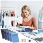 8 x 50cm Tissu Thermocollant Jean avec accessoires de couture