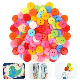 100PCS Boutons Colorés