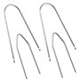 4PCS Autoradio Adaptateur Demontage, Clés d'extraction de démontage, Clé Extraction Autoradio, Outil de déverrouillage d'autorad