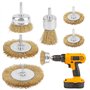 6PCS Brosse Metallique pour Perceuse