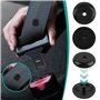 UKOFEW Boutons de Blocage,10 Paires Noir Bouton D'Arrêt de Ceinture de Sécurité,Universelle Boutons de Ceinture de Sécurité pour