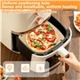 100 Papier Sulfurisé Air Fryer，Perforé Papier Cuisson Air Fryer，Jetable Antiadhésive Sans Huile Papier Parchemin Accessoires pou