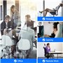 5pièces Roulettes Chaise de Bureau,roulette pour chaise de bureau,Silencieux 360°Rotation Protéger Le Sol Résistantes à l'abrasi