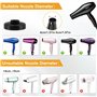Diffuseur Seche Cheveux Diffuseur Boucle Pliable Embout Seche Cheveux Boucle avec Brosse Massage Cuir Chevelu Pour Buse D = 1,57